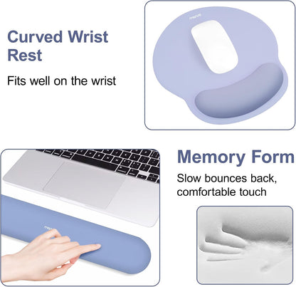 Wrist Rest Support for Mouse Pad&Keyboard Set, Antique Green