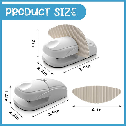 2 Pcs Paper Holder Stand for Typing Non-Slip Mat Desktop Folder Document Holder with Anti-Slip Pads Portable Copy Stand Desktop Clamp for A4 Paper Office Reading (White)