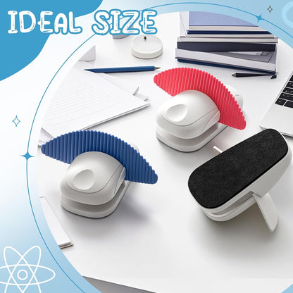 2 Pcs Paper Holder Stand for Typing Non-Slip Mat Desktop Folder Document Holder with Anti-Slip Pads Portable Copy Stand Desktop Clamp for A4 Paper Office Reading (White)