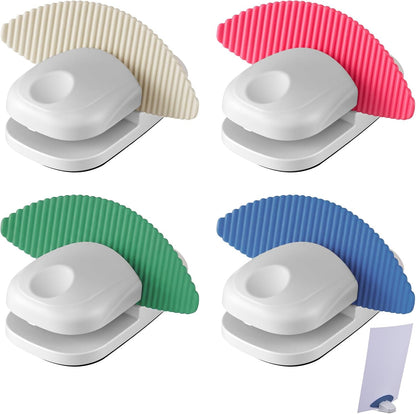 2 Pcs Paper Holder Stand for Typing Non-Slip Mat Desktop Folder Document Holder with Anti-Slip Pads Portable Copy Stand Desktop Clamp for A4 Paper Office Reading (White)