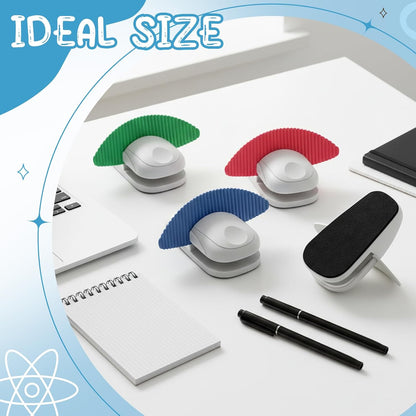 2 Pcs Paper Holder Stand for Typing Non-Slip Mat Desktop Folder Document Holder with Anti-Slip Pads Portable Copy Stand Desktop Clamp for A4 Paper Office Reading (White)