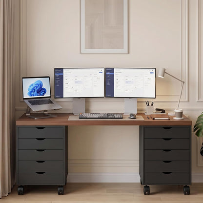5 Drawer Mobile File Cabinet, Under Desk Storage Cabinet with Wheels