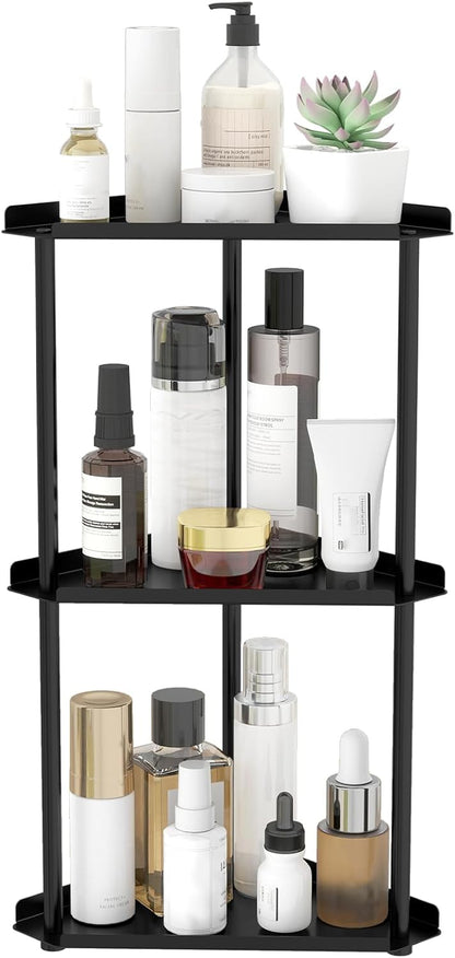 3 Tier Bathroom Counter Organizer, Vanity Organizer Corner Shelf