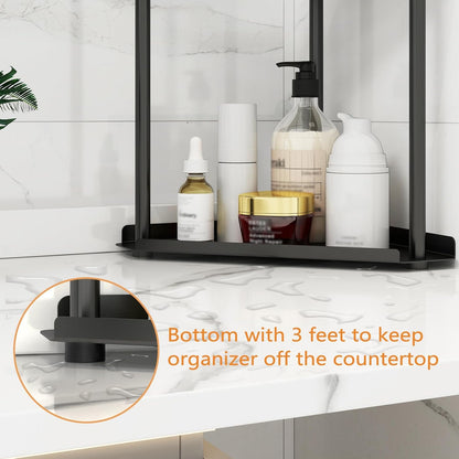 3 Tier Bathroom Counter Organizer, Vanity Organizer Corner Shelf