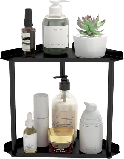 3 Tier Bathroom Counter Organizer, Vanity Organizer Corner Shelf