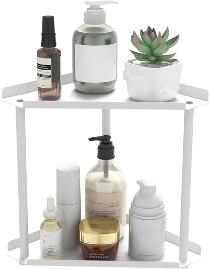 3 Tier Bathroom Counter Organizer, Vanity Organizer Corner Shelf