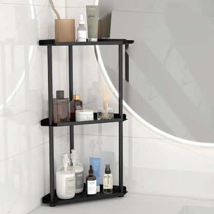 Corner Bathroom Counter Organizer, Bathroom Organizer Countertop White