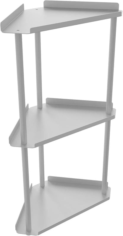 Corner Bathroom Counter Organizer, Bathroom Organizer Countertop White
