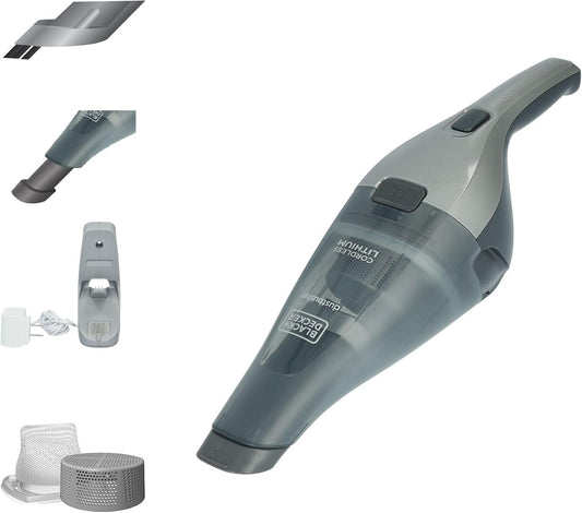 dustbuster Handheld Vacuum, 8V Cordless, Hand Vacuum for Quick Cleanup with Crevice Tool and Washable Filter (HNVC220BCZ01)