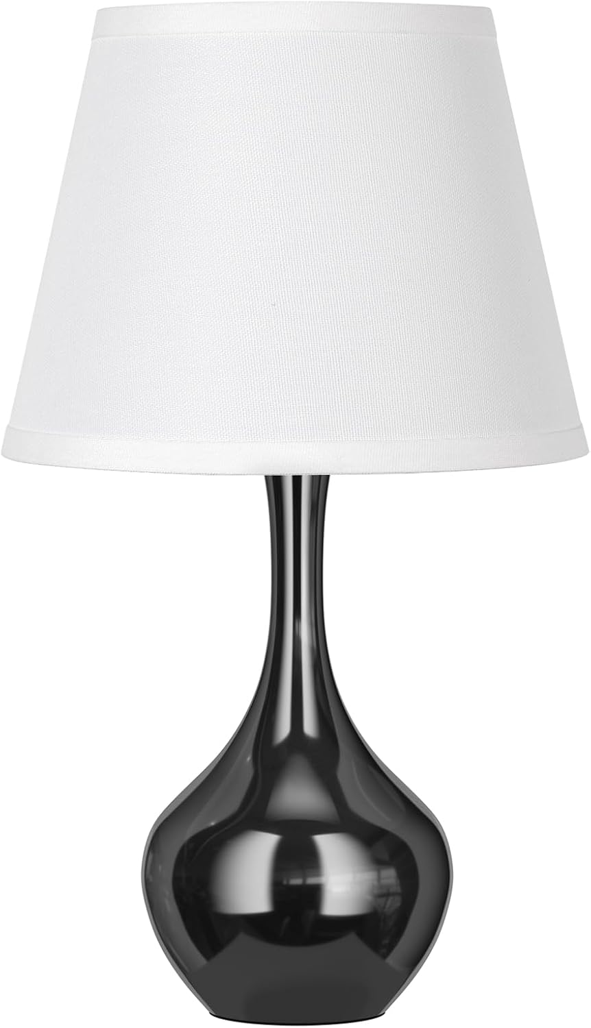 Seealle Touch Table Lamp for Bedroom, 3-Way Dimmable Small Bedside Lamps for Night Stands with Wires, Wood-Paint Desk Lamp for Kids Room, Office, Living Room, End Table(LED Bulb Included)