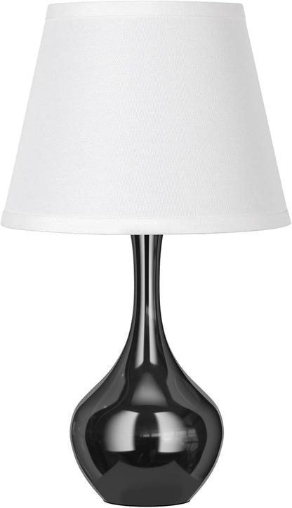 Seealle Touch Table Lamp for Bedroom, 3-Way Dimmable Small Bedside Lamps for Night Stands with Wires, Wood-Paint Desk Lamp for Kids Room, Office, Living Room, End Table(LED Bulb Included)