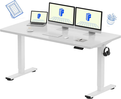 EN1 48"x24" One-Piece Standing Desk, White