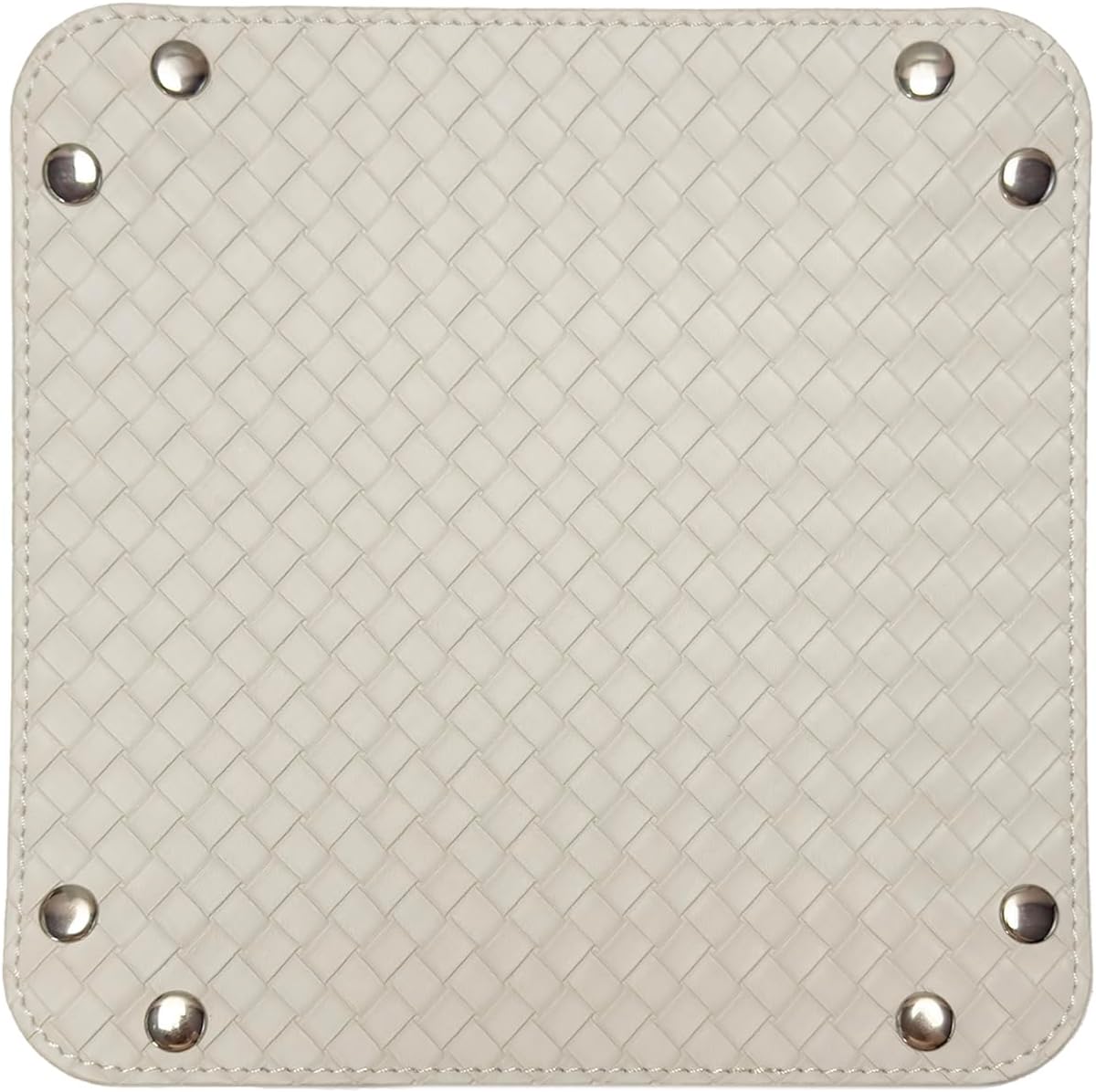 Small Valet Tray, Jewelry Tray for Rings Watches Earrings, Entryway Catchall Caddy for Coins Keys Change, Nightstand Bedside Valet Holder, Trays for Electronic Gadgets, Beige - Colors A