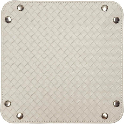 Small Valet Tray, Jewelry Tray for Rings Watches Earrings, Entryway Catchall Caddy for Coins Keys Change, Nightstand Bedside Valet Holder, Trays for Electronic Gadgets, Beige - Colors A