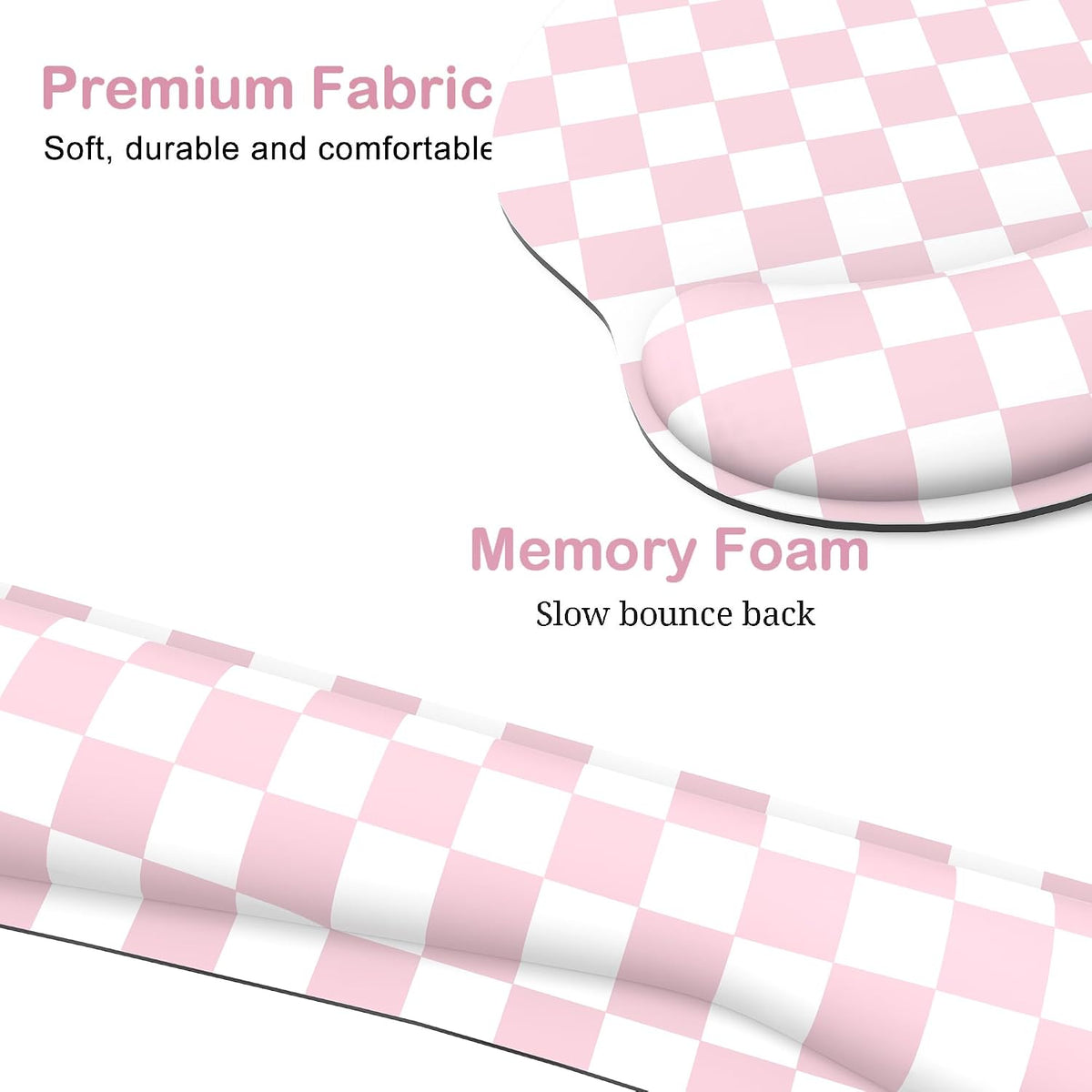 Ergonomic Mouse Pad with Wrist Rest and Keyboard Wrist Rest, Mousepad
