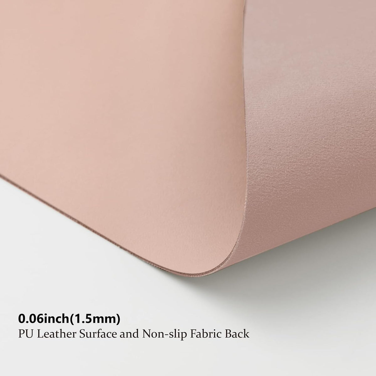 HOMIEAZICOZI Leather Desk Mat - Non-Slip PU Desk Pad for Office and Home - Desk Organization and Accessories - Ideal for Large Mouse Pad and Desk Mats on Top of Desks (Black,36''x 17'') (DPD-B-L)
