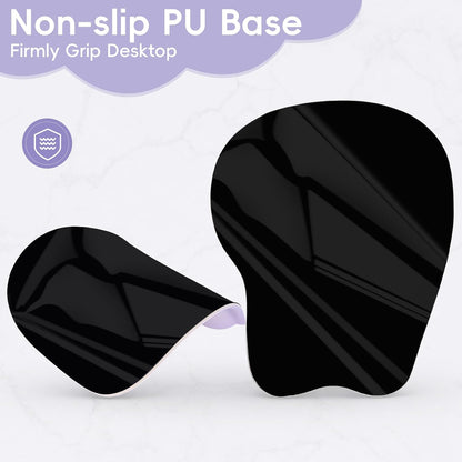 Wrist Support Mouse Pad Anti Slip Rubber Wrist Rest Mousepad 9in X 8in Small Desktop Notebook Mouse Mat for Working and Gaming (M-Pink Floral)
