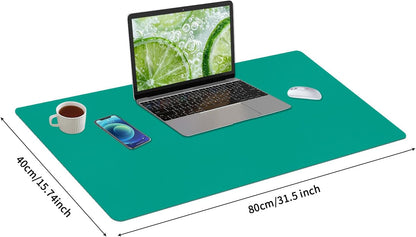 Bloss Leather Desk Pad and Keyboard Wrist Rest, Large Mouse Pad + Keyboard Pad+Mouse Wrist Support, Non-Slip Desk Mat Protector for Office, Home(31.5×15.7 Inches,Beige) - Colors B