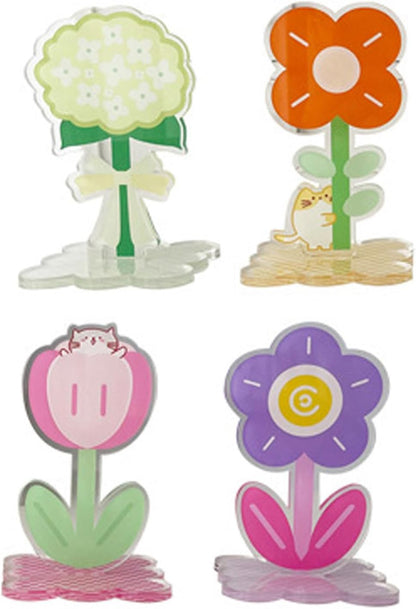 6 pcs Cute Flower Table Card Memo Holder Stand, Table Photo Display Clip Stand for Monmory Photo Picture Memo Cards Paper Note Postcards Wedding Number Card Display
