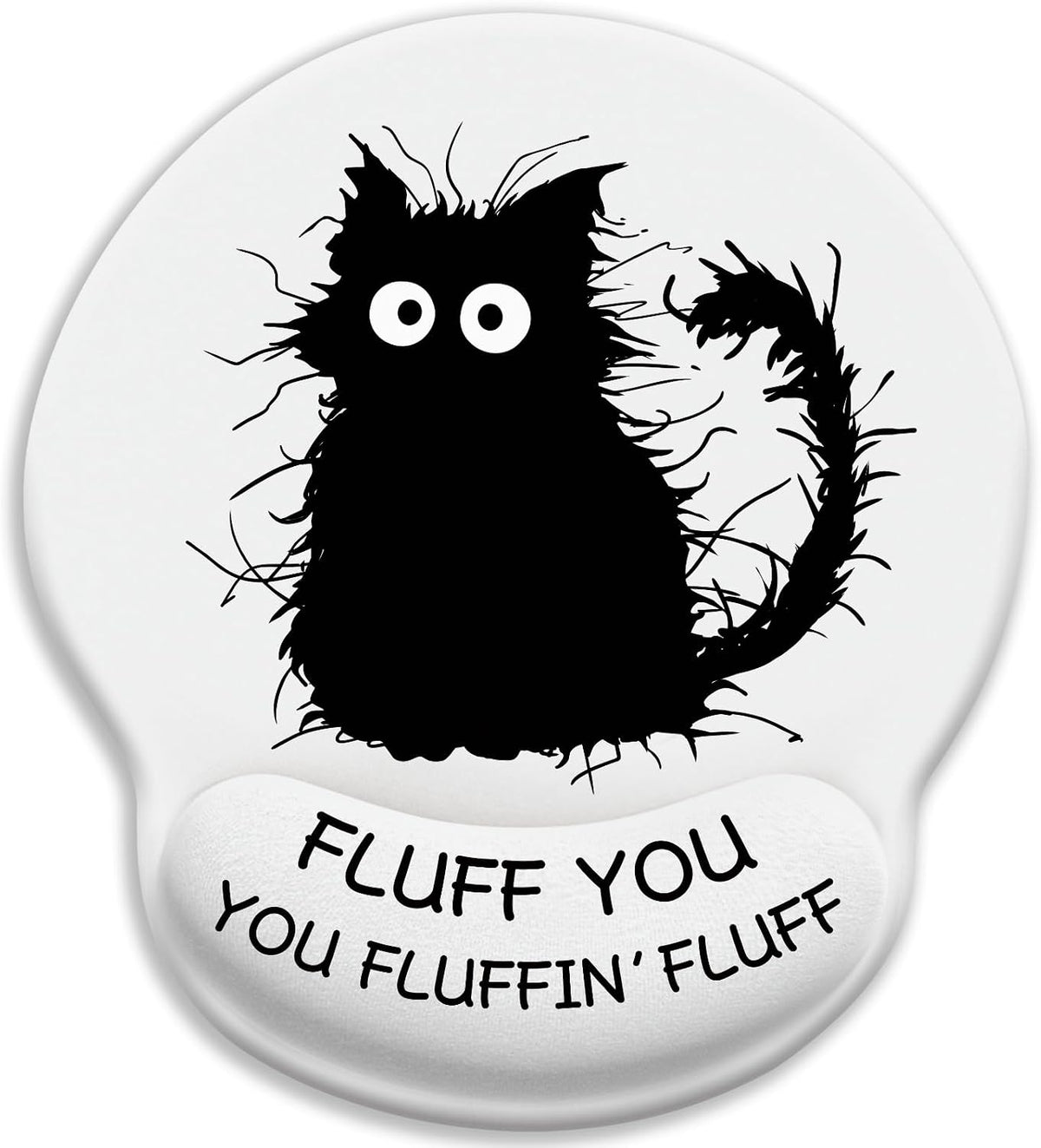Funny Ergonomic Mouse Pad with Wrist Rest, Cat Desk Decor Gifts - Colors A