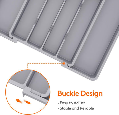 Expandable Silverware Drawer Organizer, Kitchen Utensil Tray