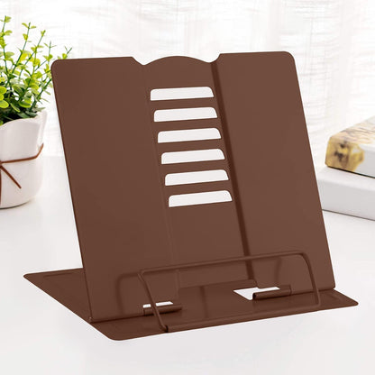 MSDADA Desk Book Stand Metal Reading Rest Book Holder Adjustable