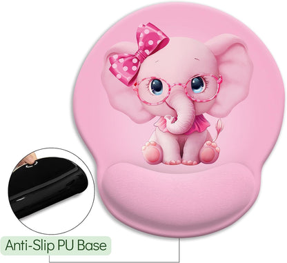 Funny Ergonomic Mouse Pad with Wrist Rest, Cat Desk Decor Gifts - Colors A