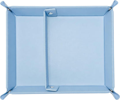 Small Valet Tray, Jewelry Tray for Rings Watches Earrings, Entryway Catchall Caddy for Coins Keys Change, Nightstand Bedside Valet Holder, Trays for Electronic Gadgets, Beige - Colors A