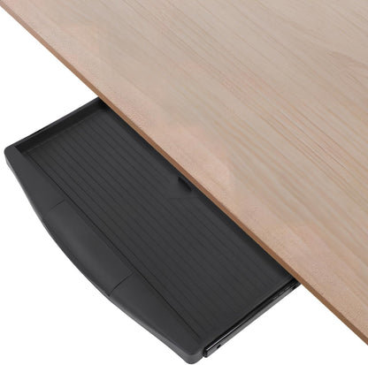 VILLCASE under Desk Keyboard Tray with Hidden Drawer Slide Out Computer Keyboard Stand 20.66X9.05X1.18In Ergonomic Office Storage Plate for Home and Work Desk Organization