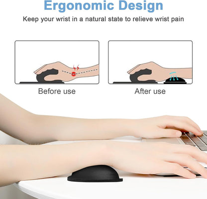 Dapesuom Enlarge Keyboard Wrist Rest, Cute Memory Foam Keyboard Wrist Cushion for Computer Desk Mats Support, Typing Pain Relief Ergonomic Mouse Pad Rests with Non-Slip Base for Gaming, Laptop, Purple