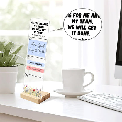 Note to Self Motivational Decor Sticky Note Holder, Mental Health Monitor Memo Board Decorations for School Counseling Office Therapy Desktop Art Decoration School Counselor, Therapist Office Gifts