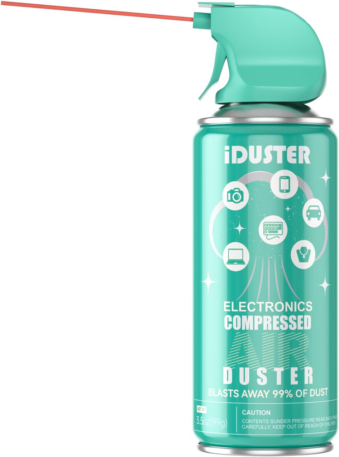 Compressed Canned Air Duster for Computer - iDuster Disposable Electronic Keyboard Cleaner for Cleaning Duster, 1PCS(3.5oz)
