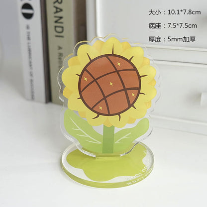 6 pcs Cute Flower Table Card Memo Holder Stand, Table Photo Display Clip Stand for Monmory Photo Picture Memo Cards Paper Note Postcards Wedding Number Card Display