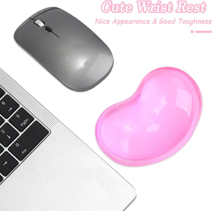 Gel Keyboard & Mouse Wrist Rest Set - Keyboard Wrist Rest Pad & Mouse Support for Office Gaming Pad Computer Laptop Ergonomic Comfortable Pain Relief- Blue Pad Set