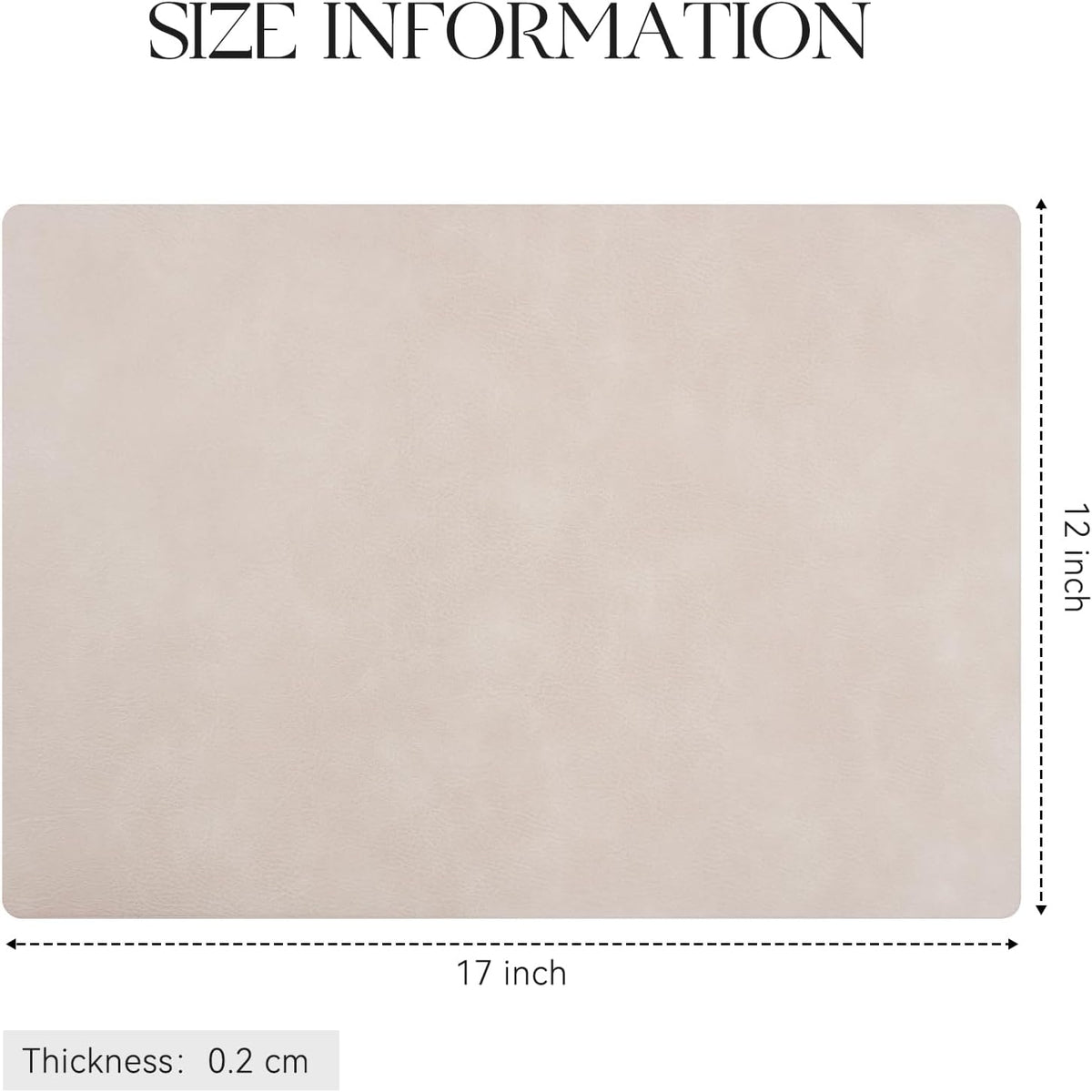 MOSAYT Vinyl Placemats Set of 6-12 X 17 Inch - Faux Leather 100% Waterproof Oil-Proof Wipeable PU Place Mats, Heat Resistant Reversible Table Mats for Kitchen, Dining, Outdoor, Reddish Brown