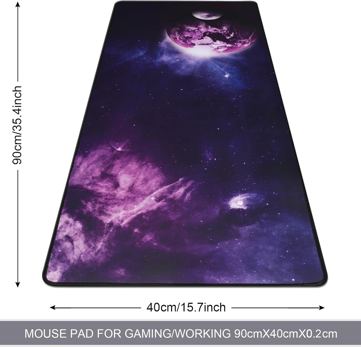 XXL Professional Large Mouse Pad & Computer Game Mouse Mat (35.4x15.7x0.1IN, Map) (90 * 40 Map)