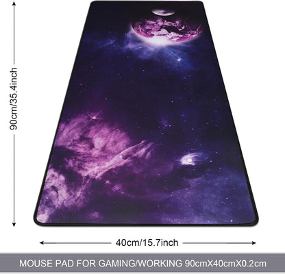 XXL Professional Large Mouse Pad & Computer Game Mouse Mat (35.4x15.7x0.1IN, Map) (90 * 40 Map)