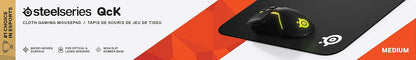 QcK Gaming Mouse Pad - XXL Cloth - Peak Tracking and Stability - Esports Mousepad - Never-Slip - Full Desk Coverage
