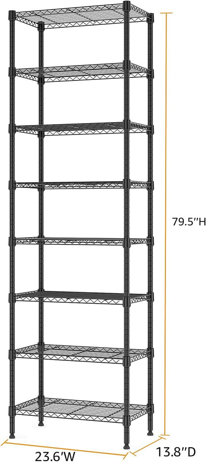 M MZG 450 lbs Steel Storage Shelving 3-Tier Utility Shelving Unit Steel Organizer Wire Rack for Home,Kitchen,Office (11.8" D x 17.7" W x 26.3" H) - Colors A