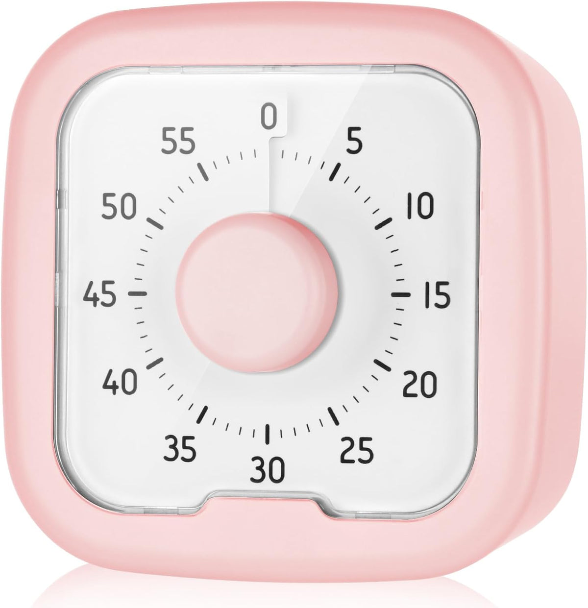 60 Minute Visual Timer,Time Timer Home,Silent Pomodoro Timer and Adults,Countdown Clock Management Tool for Classroom Home Office (Pink)