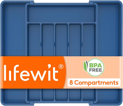 Expandable Silverware Drawer Organizer, Kitchen Utensil Tray