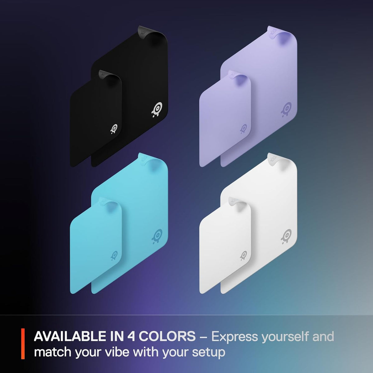 QcK Gaming Mouse Pad - XXL Cloth - Peak Tracking and Stability - Esports Mousepad - Never-Slip - Full Desk Coverage