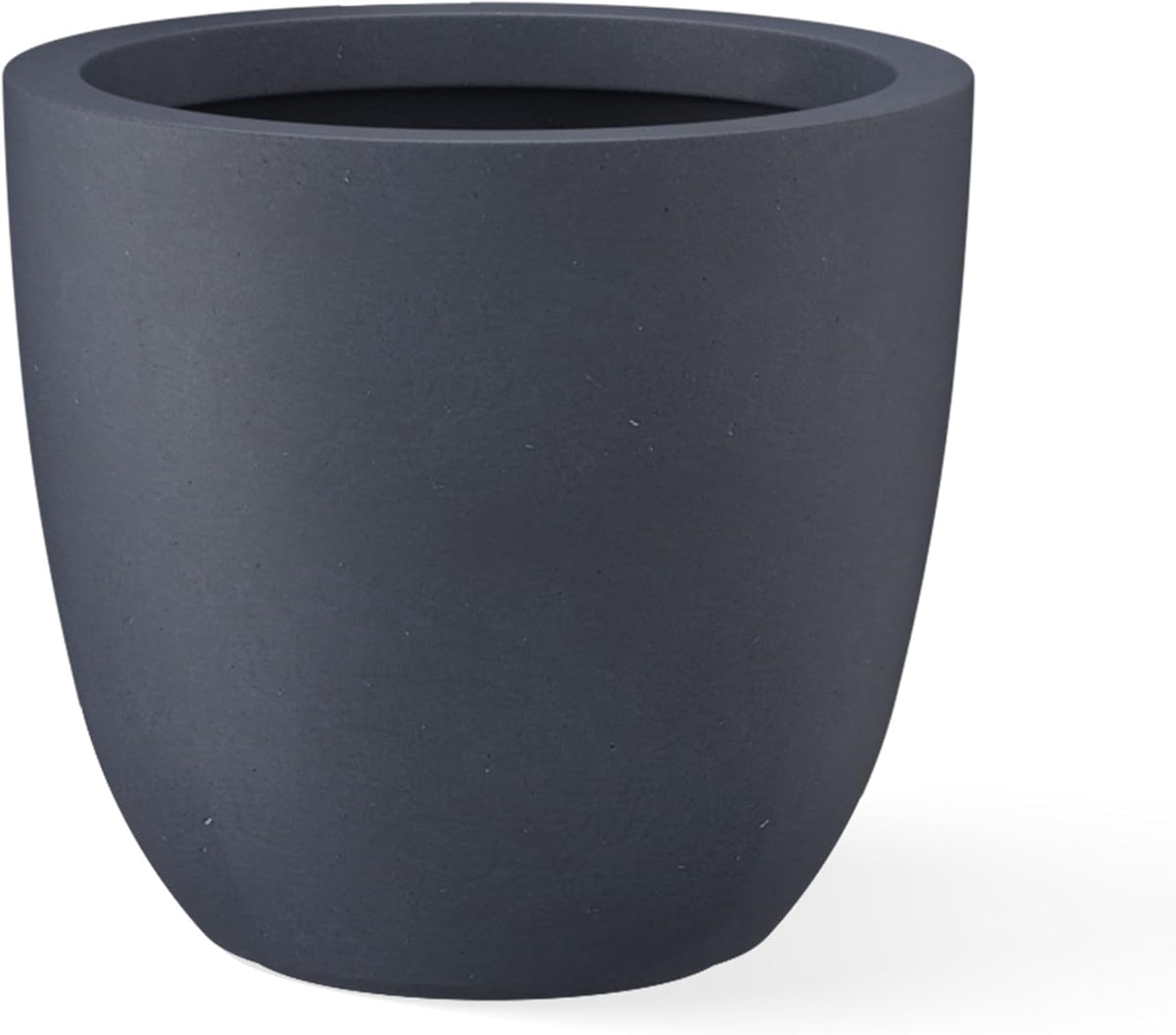 Kante 8.9" H x 10" W Small Concrete Planter, Compact Desktop Plant Pot with Drainage Hole & Rubber Plug – Lightweight Breathable Cement Container for Succulents, Cactus, Herbs, Indoor Outdoor, Gift