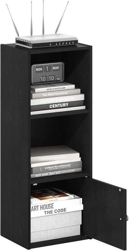 Furinno PASIR Book Shelf, 2-Tier Modern Bookshelf, Open Shelves Bookcase 9 x 12 x 21, Easy Assembly, for Living Room, Bedroom, Home Office, White