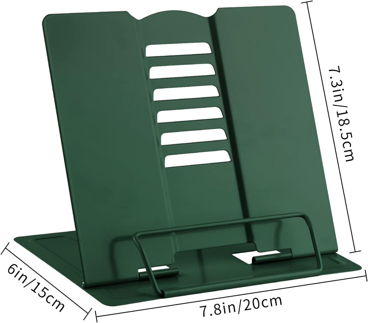 MSDADA Desk Book Stand Metal Reading Rest Book Holder Adjustable