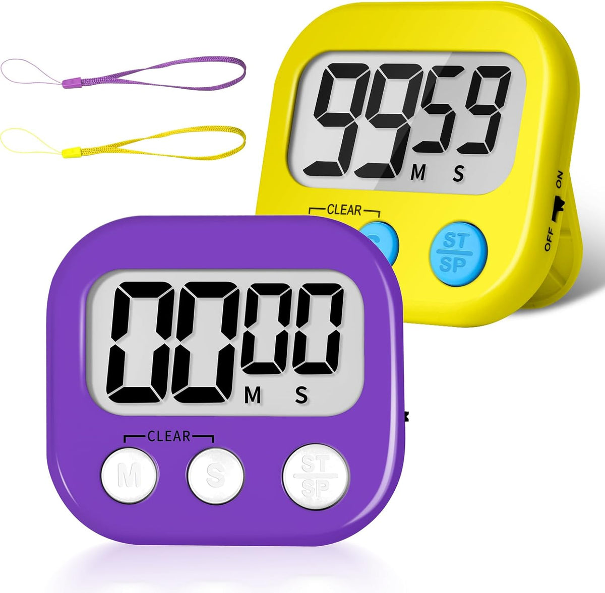 ZILLEEN Classroom Timer for Kids Teachers 2 Pack Digital Timers