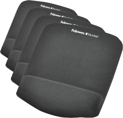 Fellowes PlushTouch Foam Mouse Pad Wrist Support with MICROBAN - Graphite (9252201)