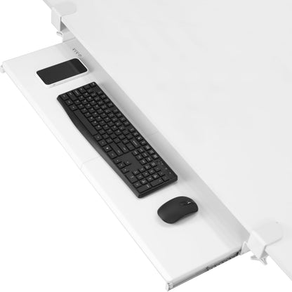 VIVO Extra Long Clamp-on Computer Keyboard and Mouse Under Desk Slider Tray, 34 x 11 inch Pull Out Platform Drawer, Black, MOUNT-KB15EB