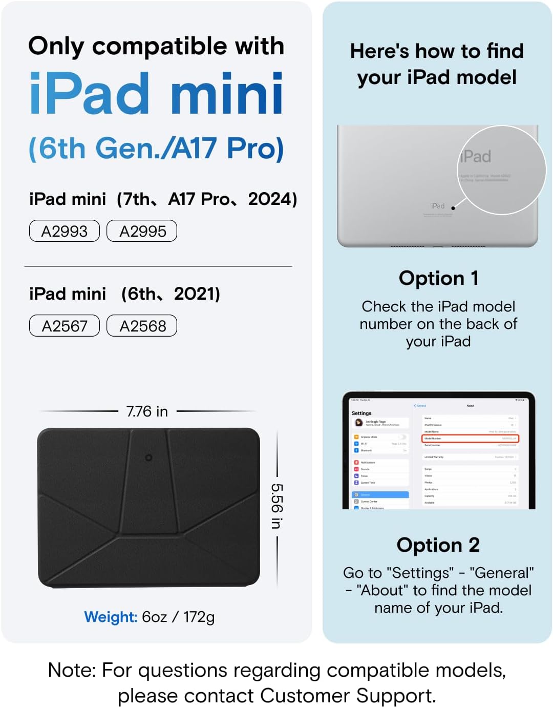 MOFT Dynamic Folio Tablet Stand for Desk Compatible with iPad mini A17 Pro 2024 & iPad mini 6th A15 2021, Slim Magnetic Tablet Holder Case with 20+ Viewing Angles, Beach White x Terracotta