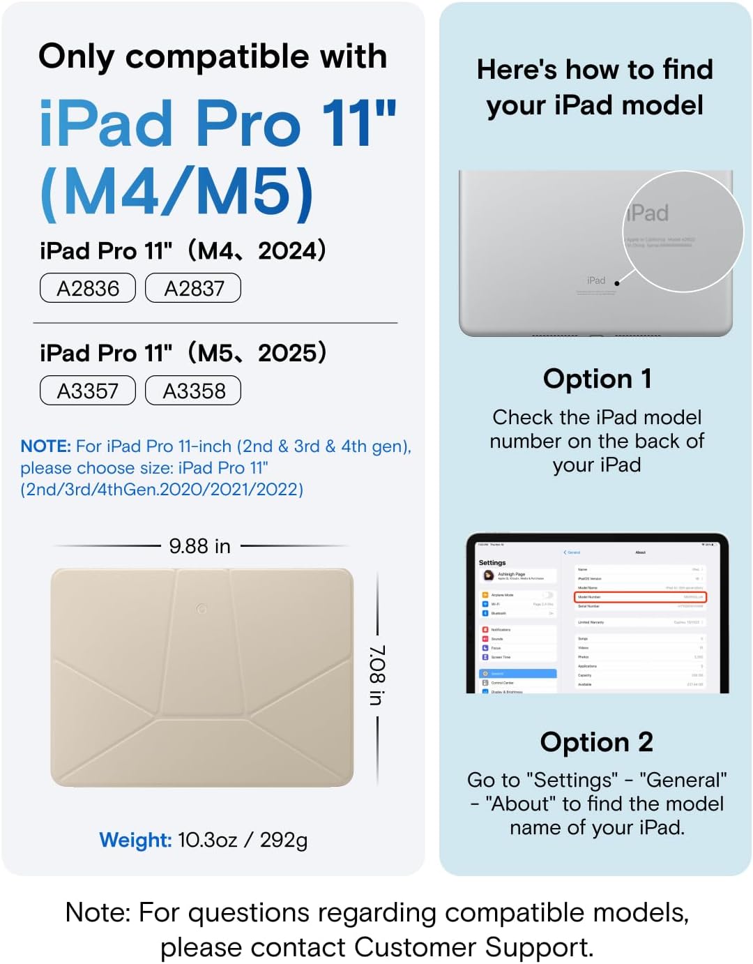 MOFT Dynamic Folio Tablet Stand for Desk Compatible with iPad mini A17 Pro 2024 & iPad mini 6th A15 2021, Slim Magnetic Tablet Holder Case with 20+ Viewing Angles, Beach White x Terracotta